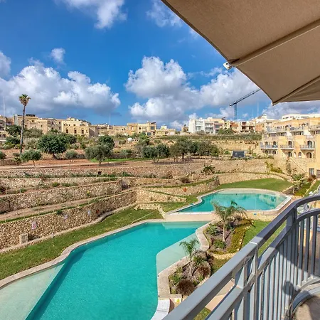 Modern Qala Gozo Apt, Shared Pools & Balcony